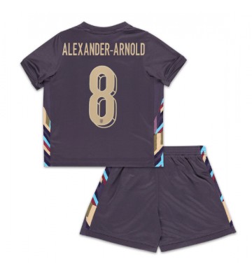 England Alexander-Arnold #8 Borta Kläder Barn EM 2024 Kortärmad (+ Korta byxor)